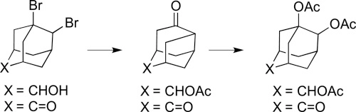 Semipinacol and protoadamantane-adamantane rearrangements of 5,6-dibromoadamantan-2-one and -2-ol
