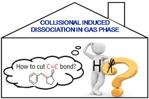 Gas-phase CαCβ double bond cleavage in the dissociation of protonated 2-benzylidenecyclopentanones: Dissociative proton transfer and intramolecular proton-transport catalysis