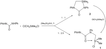 N-[Chloro(dimethyl)silyl]methyl-N,N′-diphenylurea: Synthesis and structure
