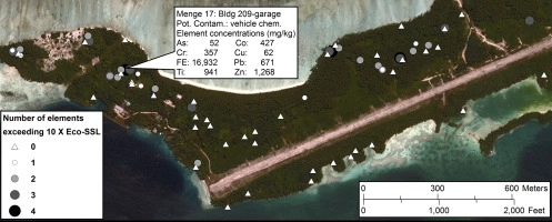 Mapping elemental contamination on Palmyra Atoll National Wildlife Refuge