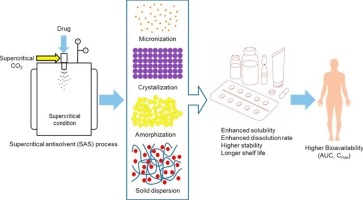 Enhancing the solubility and bioavailability of poorly water-soluble drugs using supercritical antisolvent (SAS) process