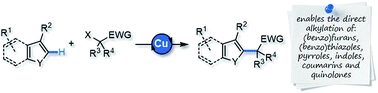 Copper-catalyzed direct alkylation of heteroarenes