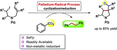 Palladium-catalyzed intramolecular reductive olefin hydrocarbonation: benzylic hydrogen serving as a new hydrogen donor
