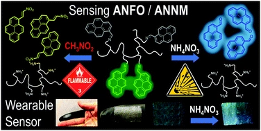 Toward wearable sensors: optical sensor for detection of ammonium nitrate-based explosives, ANFO and ANNM