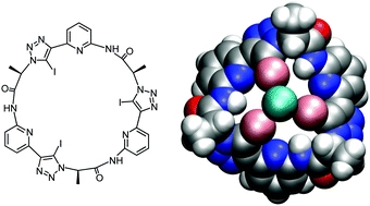 A neutral halogen bonding macrocyclic anion receptor based on a pseudocyclopeptide with three 5-iodo-1,2,3-triazole subunits