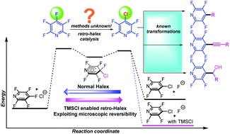 SNAr catalysis enhanced by an aromatic donor-acceptor interaction; facile access to chlorinated polyfluoroarenes