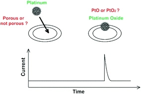 Understanding nanoparticle porosity via nanoimpacts and XPS: electro-oxidation of platinum nanoparticle aggregates