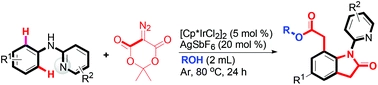 An Ir(III)-catalyzed aryl C-H bond carbenoid functionalization cascade: access to 1,3-dihydroindol-2-ones