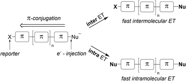 Intra- versus intermolecular electron transfer in radical nucleophilic aromatic substitution of dihalo(hetero)arenes - a tool for estimating [small pi]-conjugation in aromatic systems