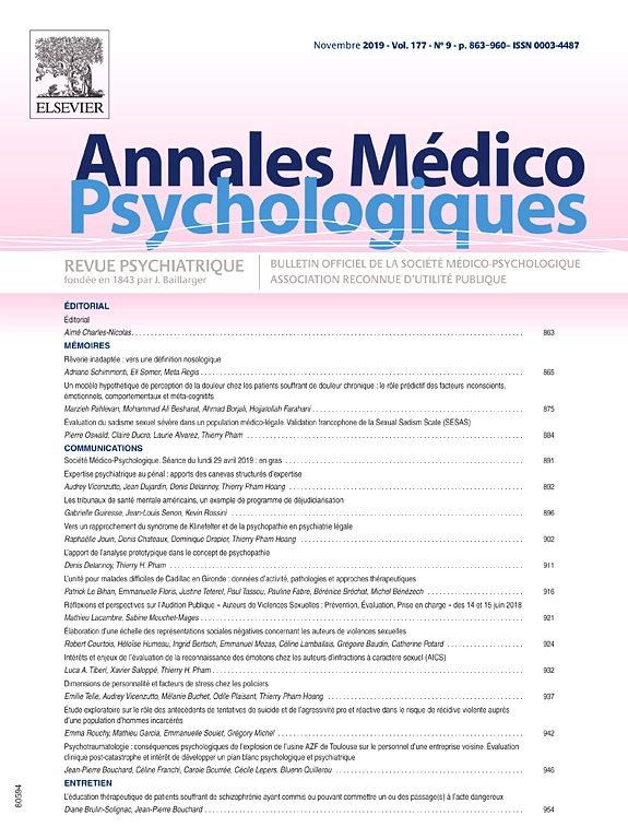 Annales Medico-Psychologiques