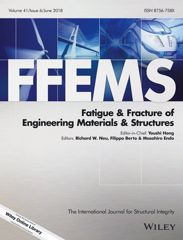 Fatigue and Fracture of Engineering Materials and Structures