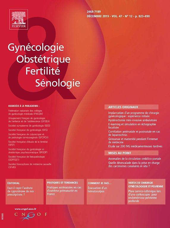 Gynecologie Obstetrique Fertilite et Senologie