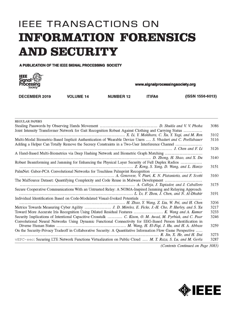 IEEE Transactions on Information Forensics and Security