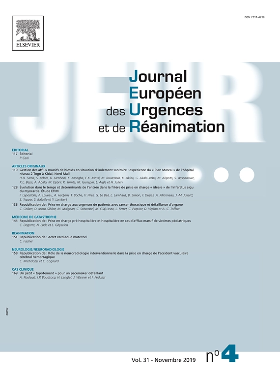Journal Europeen des Urgences et de Reanimation