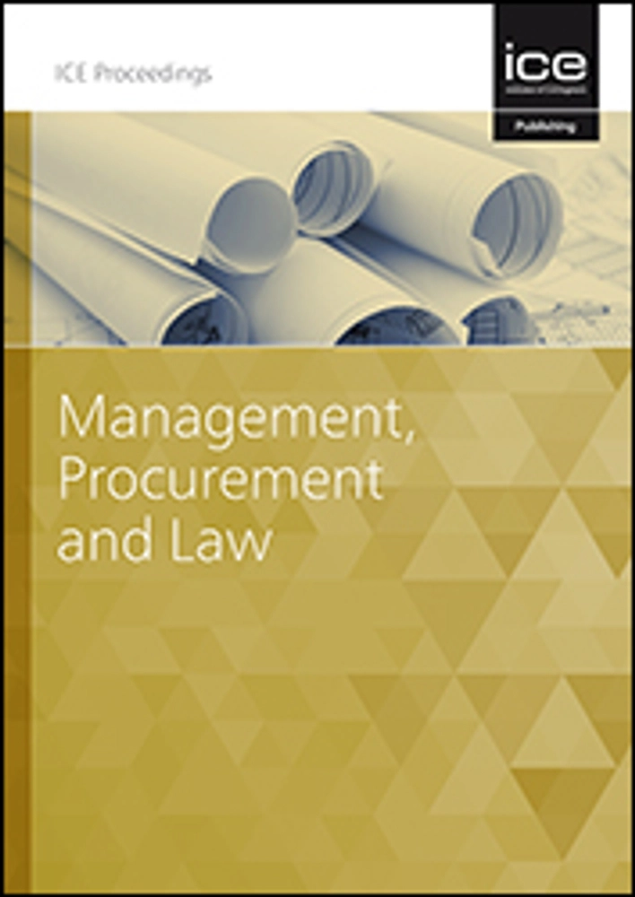 Management, Procurement and Law (Proceedings of Institution of Civil Engineers)