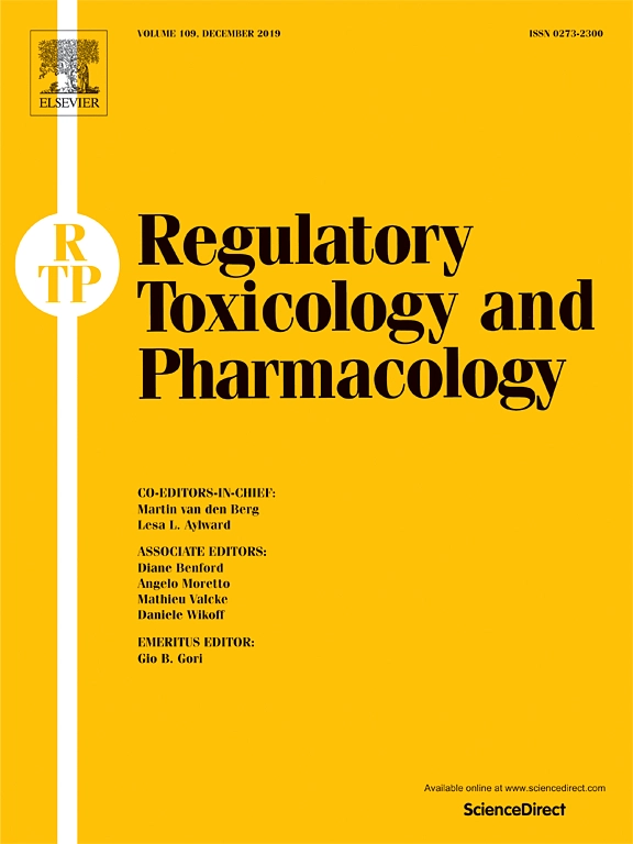 Regulatory Toxicology and Pharmacology