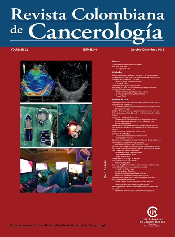 Revista Colombiana de Cancerologia