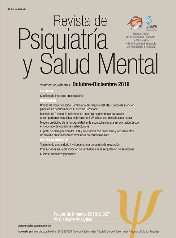 Revista de Psiquiatria y Salud Mental