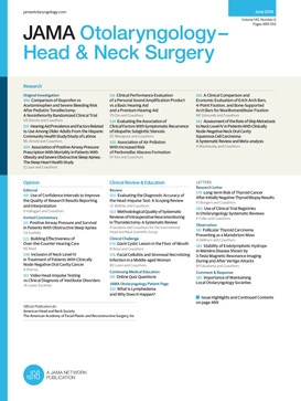 JAMA Otolaryngology - Head and Neck Surgery